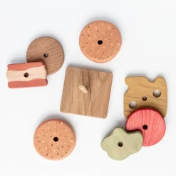 Wooden Hamburger Stacking Toy