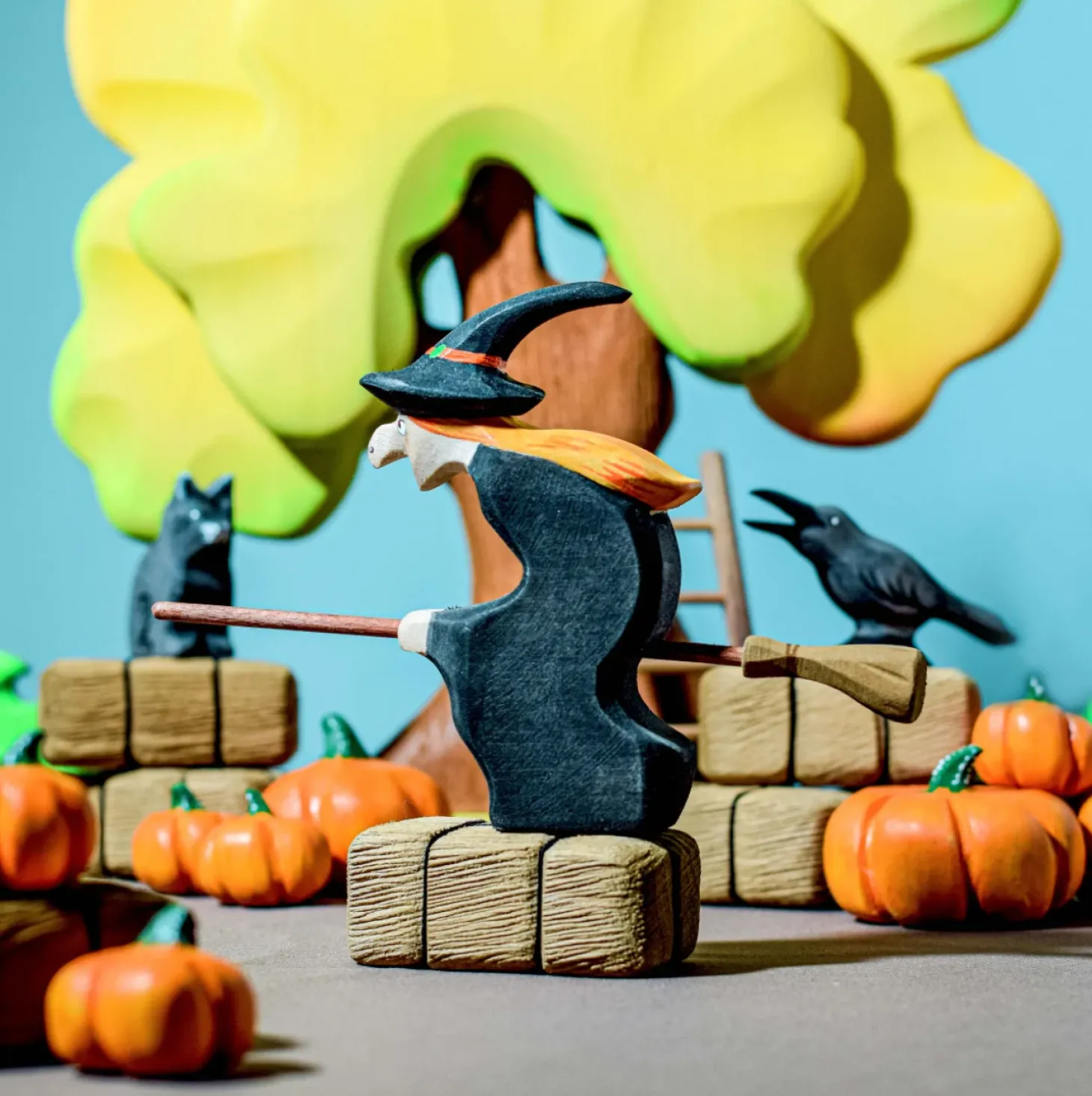 Wooden Hay Bales (Set of 4)