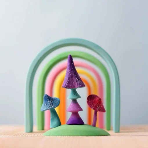 Wooden Magic Mushrooms