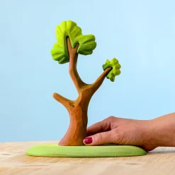 Wooden Panda Family and Tree Set