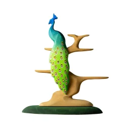 Wooden Peacock